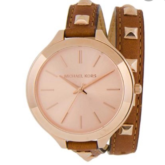 Michael Kors Slim Runway Double Wrap Watch - Picture 1 of 7